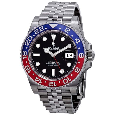 rolex with red and blue bezel|Rolex gmt ii Pepsi jubilee.